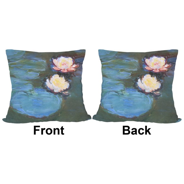 Water Lilies #2 Outdoor Pillow - 18x18