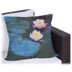 Water Lilies #2 Outdoor Pillow - 18"