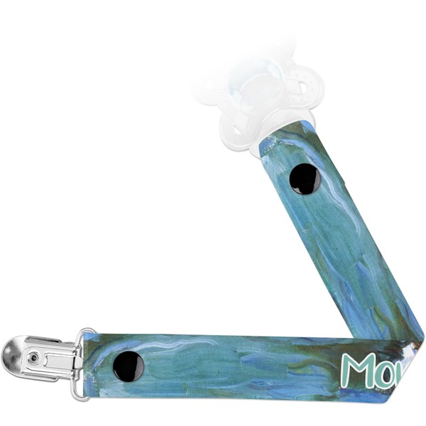 Custom Water Lilies #2 Pacifier Clip