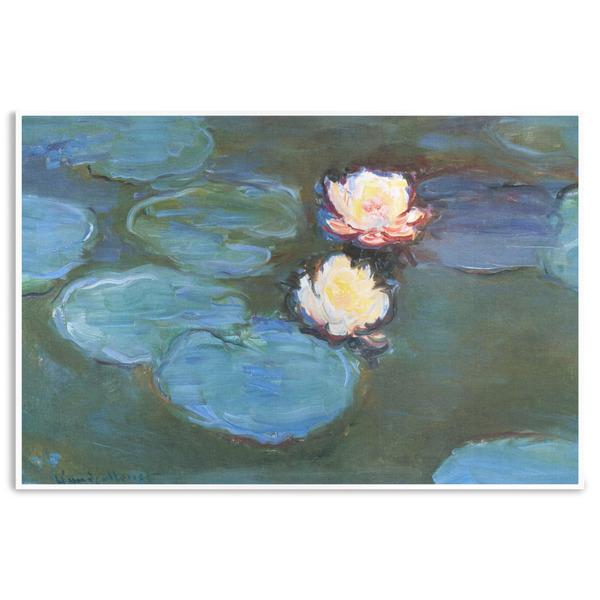Custom Water Lilies #2 Disposable Paper Placemats