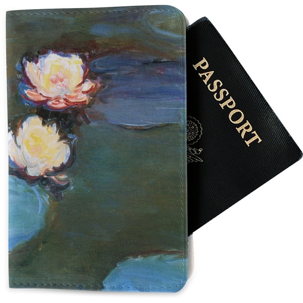 Custom Water Lilies #2 Passport Holder - Fabric