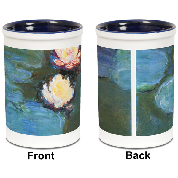 Water Lilies #2 Pencil Holder - Blue - approval