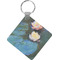 Water Lilies #2 Diamond Plastic Keychain