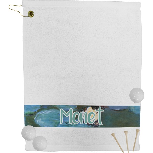 Custom Water Lilies #2 Golf Bag Towel