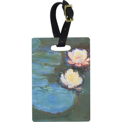 Water Lilies #2 Plastic Luggage Tag - Rectangular
