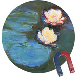 Water Lilies #2 Round Fridge Magnet