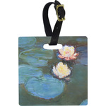 Water Lilies #2 Plastic Luggage Tag - Square