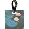 Water Lilies #2 Personalized Square Luggage Tag