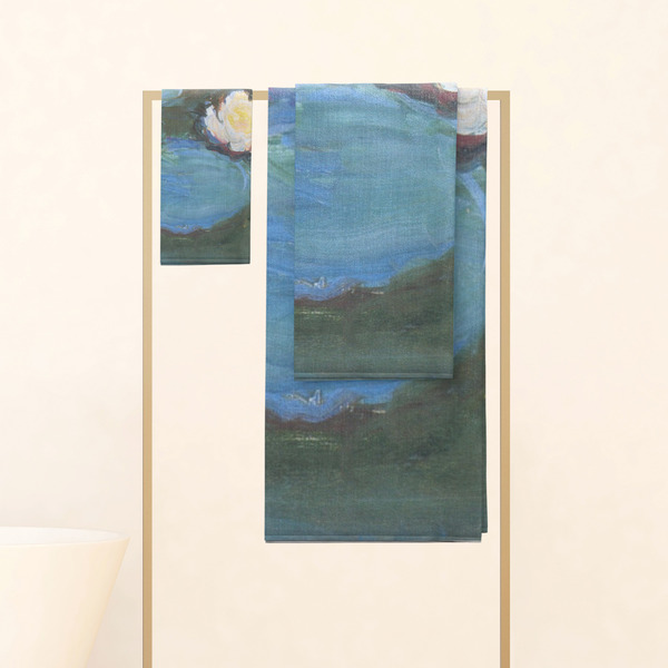 Water Lilies #2 Personalized Towel Set