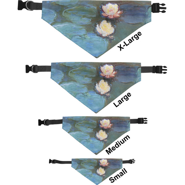 Water Lilies #2 Pet Bandana Sizes