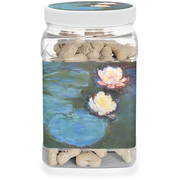 Custom Water Lilies #2 Dog Treat Jar