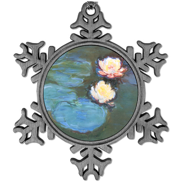 Custom Water Lilies #2 Vintage Snowflake Ornament