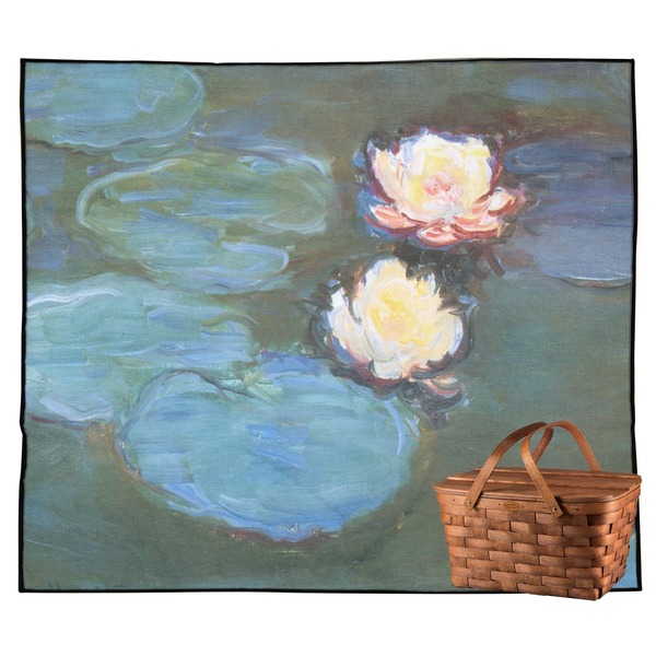 Custom Water Lilies #2 Outdoor Picnic Blanket
