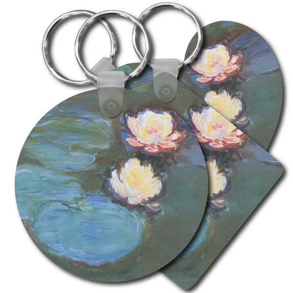 Custom Water Lilies #2 Plastic Keychain