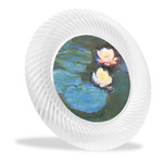 Water Lilies #2 Plastic Party Dinner Plates - 10"