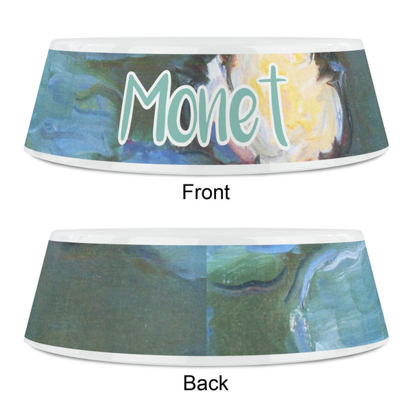 Water Lilies #2 Plastic Pet Bowls - Small - APPROVAL