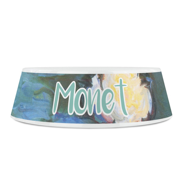 Water Lilies #2 Plastic Pet Bowls - Small - FRONT