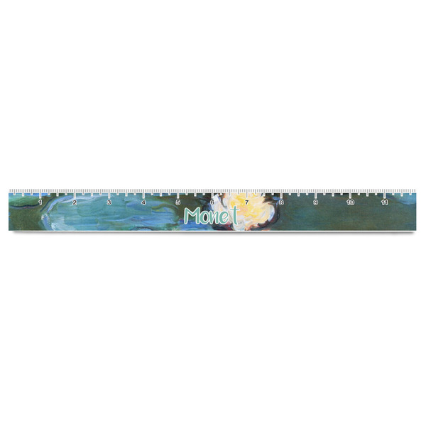 Water Lilies #2 Plastic Ruler - 12" - FRONT