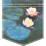 Water Lilies #2 Iron On Faux Pocket
