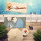 Water Lilies #2 Pool Towel Lifestyle