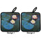 Water Lilies #2 Pot Holders - Set of 2 APPROVAL