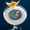 Water Lilies #2 Printed Drink Topper - Medium - In Context