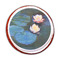 Water Lilies #2 Printed Icing Circle - Medium - On Cookie