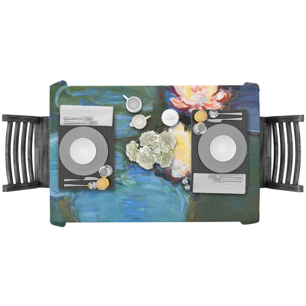 Water Lilies #2 Rectangular Tablecloths - LIFESTYLE