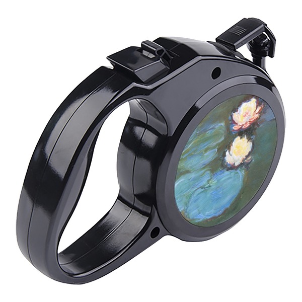 Water Lilies #2 Retractable Dog Leash - Angle