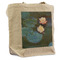 Water Lilies #2 Reusable Cotton Grocery Bag - Front View