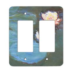 Water Lilies #2 Rocker Style Light Switch Cover - Two Switch