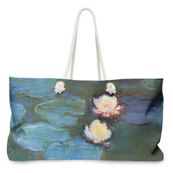 Water Lilies #2 Large Tote Bag with Rope Handles