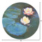 Water Lilies #2 Round Area Rug - Size