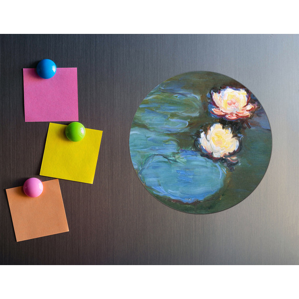 Water Lilies #2 Round Fridge Magnet - LIFESTYLE