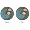 Water Lilies #2 Round Linen Placemats - APPROVAL (double sided)