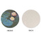 Water Lilies #2 Round Linen Placemats - APPROVAL (single sided)