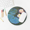 Water Lilies #2 Round Mousepad - LIFESTYLE 2