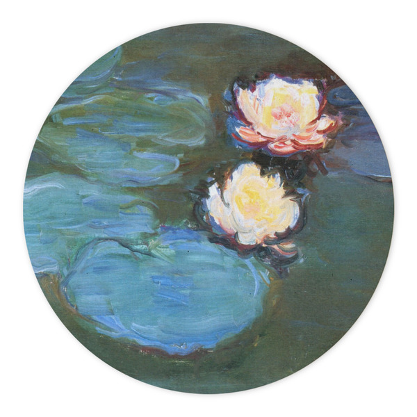 Water Lilies #2 Round Paper Coaster - Approval