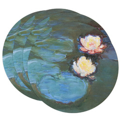 Water Lilies #2 Round Paper Coasters