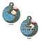 Water Lilies #2 Round Pet ID Tag - Large - Approval