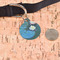 Water Lilies #2 Round Pet ID Tag - Large - In Context
