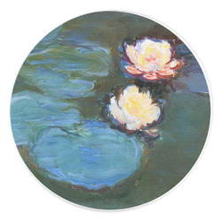 Water Lilies #2 Round Stone Trivet
