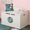 Water Lilies #2 Round Wall Decal on Toy Chest