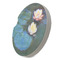 Water Lilies #2 Sandstone Car Coaster - STANDING ANGLE
