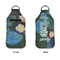 Water Lilies #2 Sanitizer Holder Keychain - Large APPROVAL (Flat)
