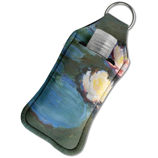Water Lilies #2 Sanitizer Holder Keychain - Large in Case