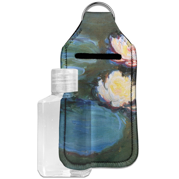 Custom Water Lilies #2 Hand Sanitizer & Keychain Holder - Large
