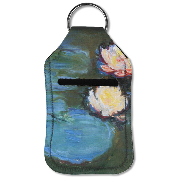 Water Lilies #2 Sanitizer Holder Keychain - Small (Front Flat)