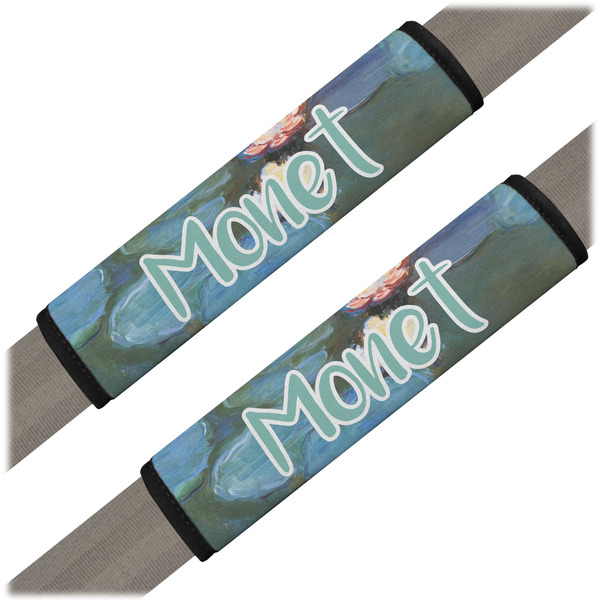 Custom Water Lilies #2 Seat Belt Covers (Set of 2)