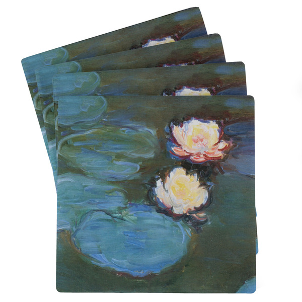 Custom Water Lilies #2 Absorbent Stone Coasters - Set of 4